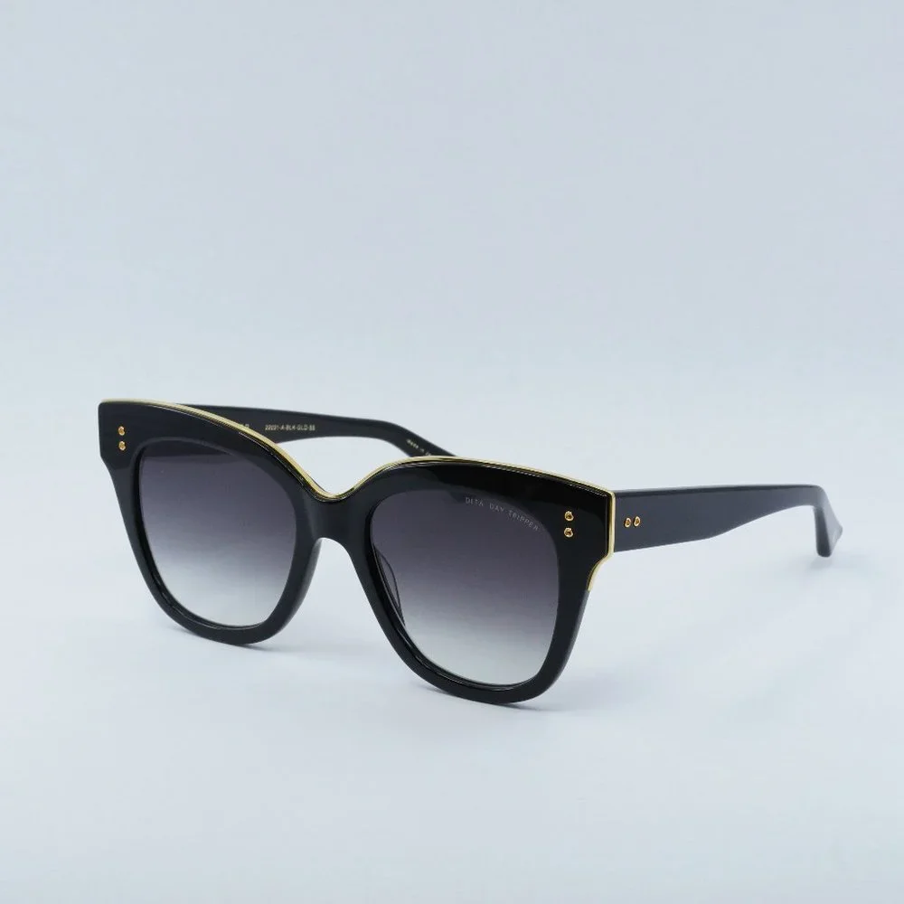 NEW DITA DAY-TRIPPER-22031-A-BLK-GLD-55-Z SUNGLASSES - Picture 3 of 13